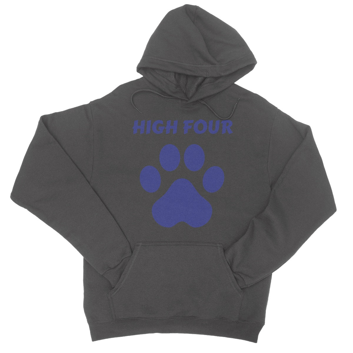 high four hoodie grey
