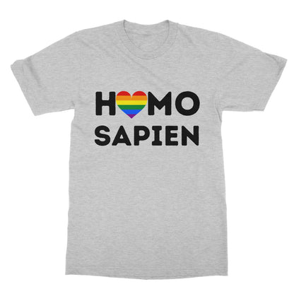 homo sapien t shirt grey