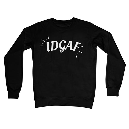 idgaf jumper black