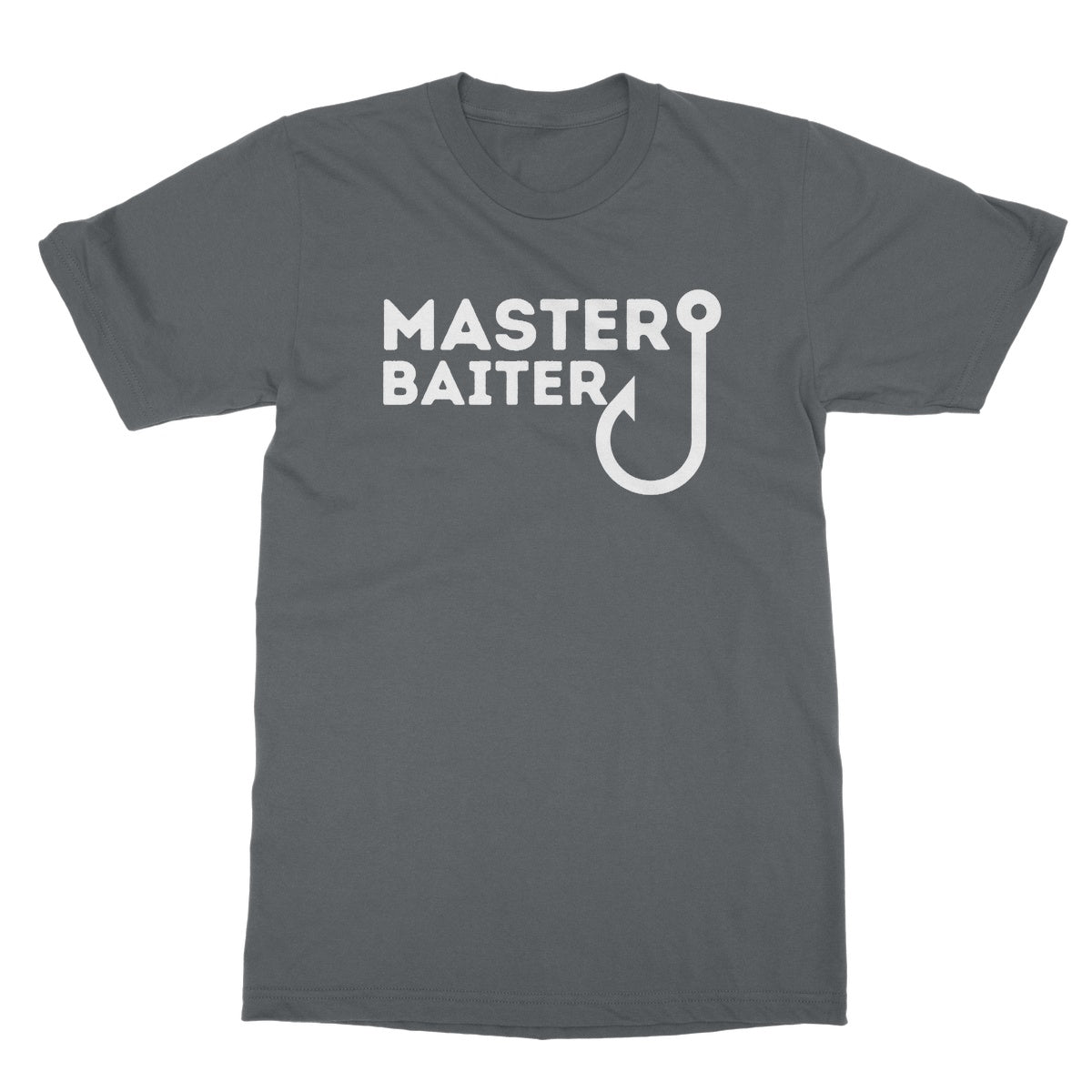 Master Baiter T-Shirt - Charcoal - Funny T-Shirt