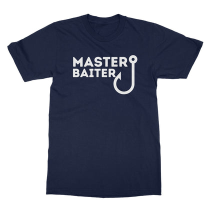 Master Baiter T-Shirt - Navy - Funny T-Shirt