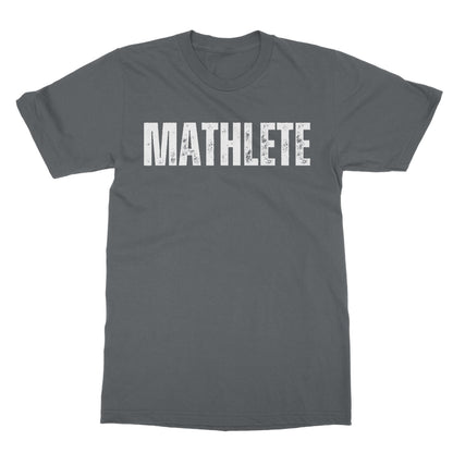 Mathlete T-Shirt - Charcoal - Funny T-Shirt