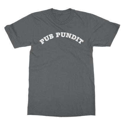 pub pundit t shirt grey