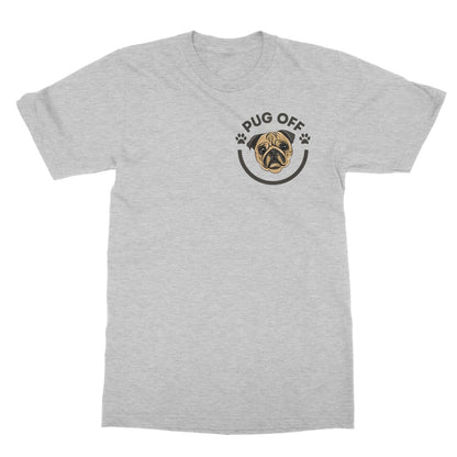 Pug Off T-Shirt - Sport Grey - Funny T-Shirt