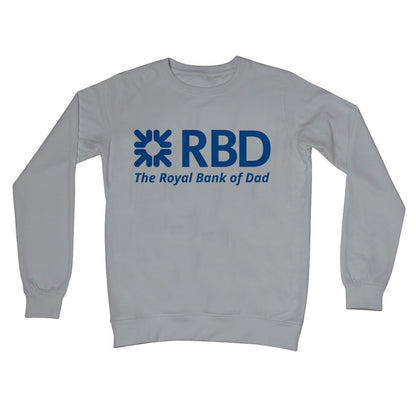 The Royal Bank Of Dad Jumper - Steel Grey - Funny Jumper
