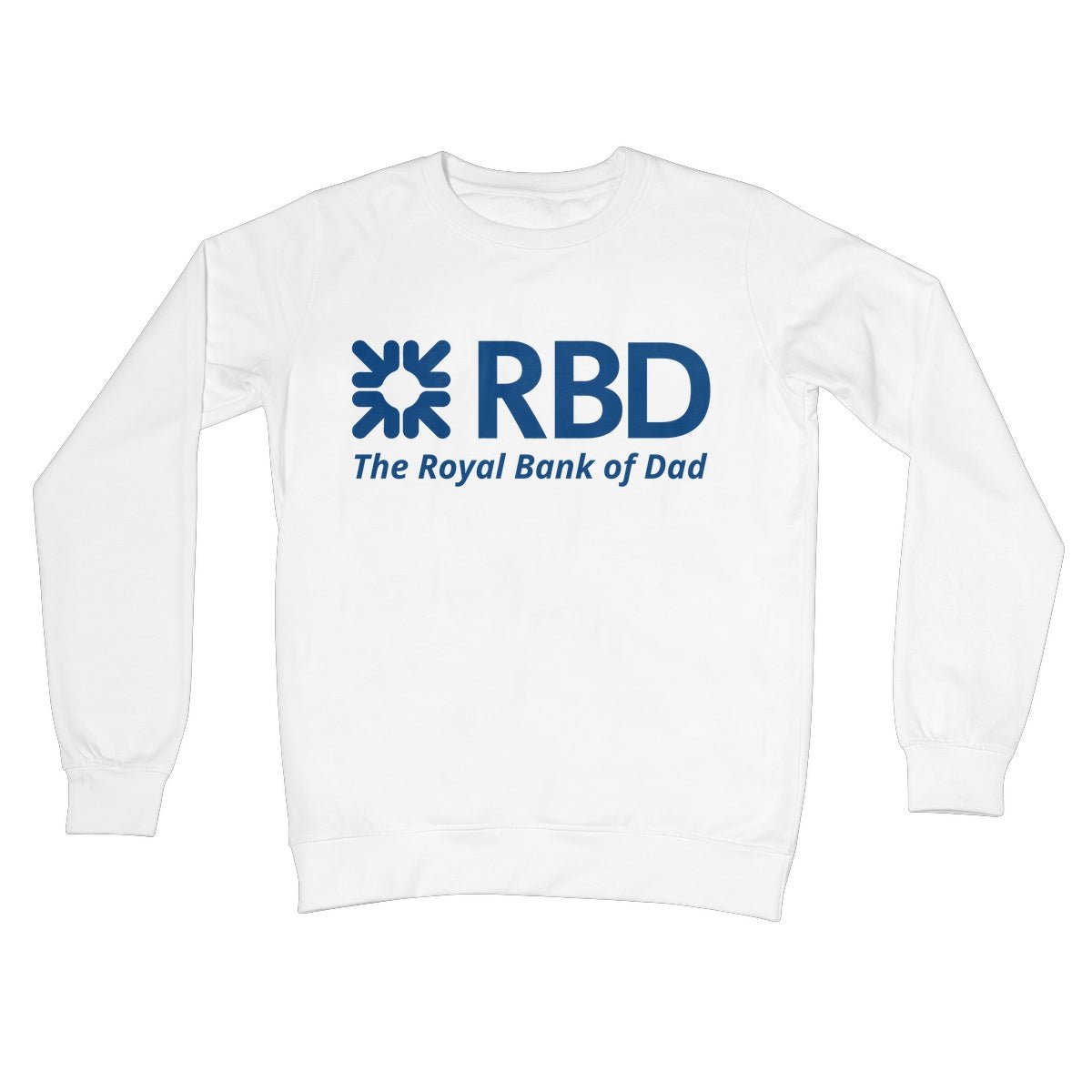 The Royal Bank Of Dad Jumper - Arctic White - Funny Jumper