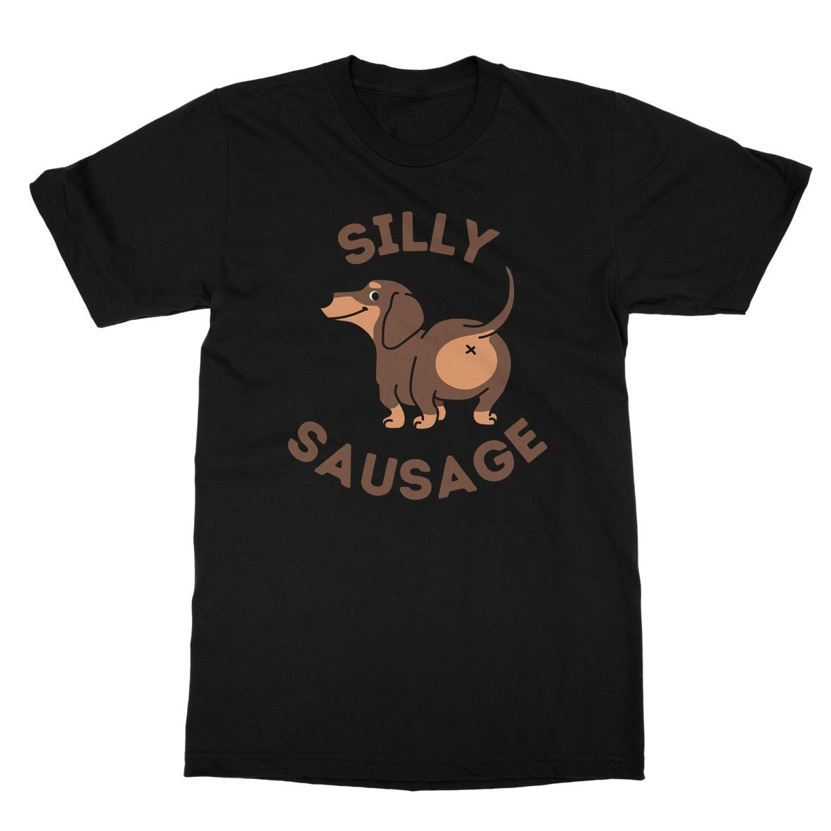 Silly Sausage Dog T-Shirt - Black - Funny T-Shirt