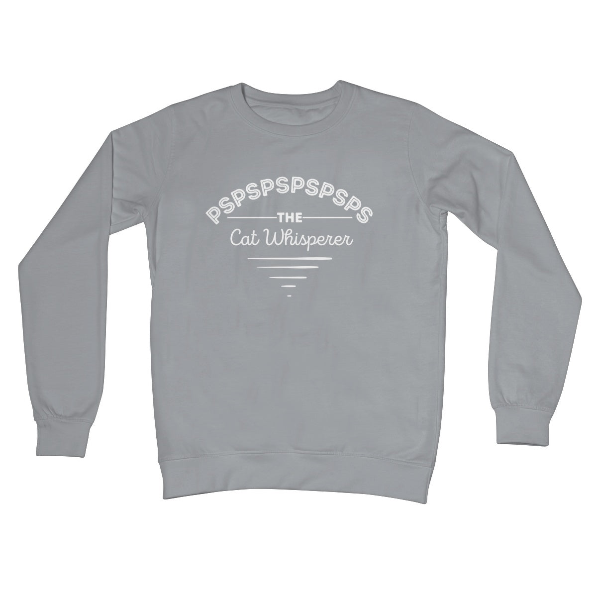 the cat whisperer jumper grey