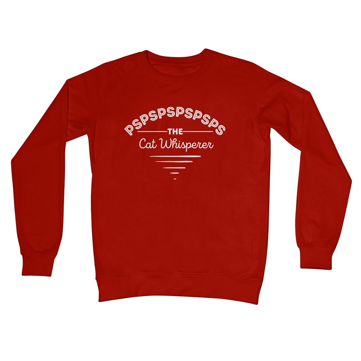 the cat whisperer jumper red