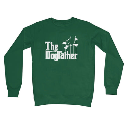 The Dogfather Jumper - Bottle Green - Funny Jumper