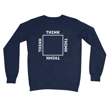 Think Outside The Box Jumper - Oxford Navy - Funny Jumper