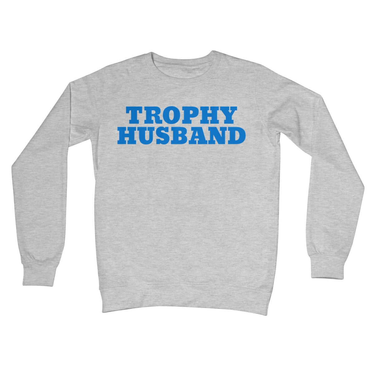 trophy husband jumper grey