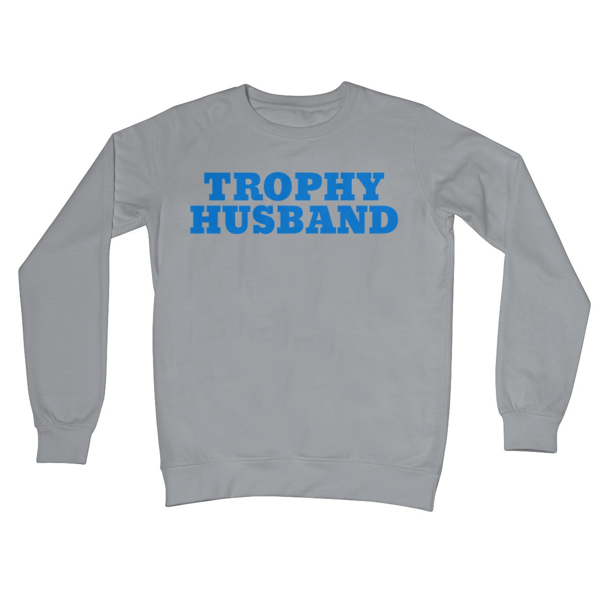 trophy husband jumper steel grey