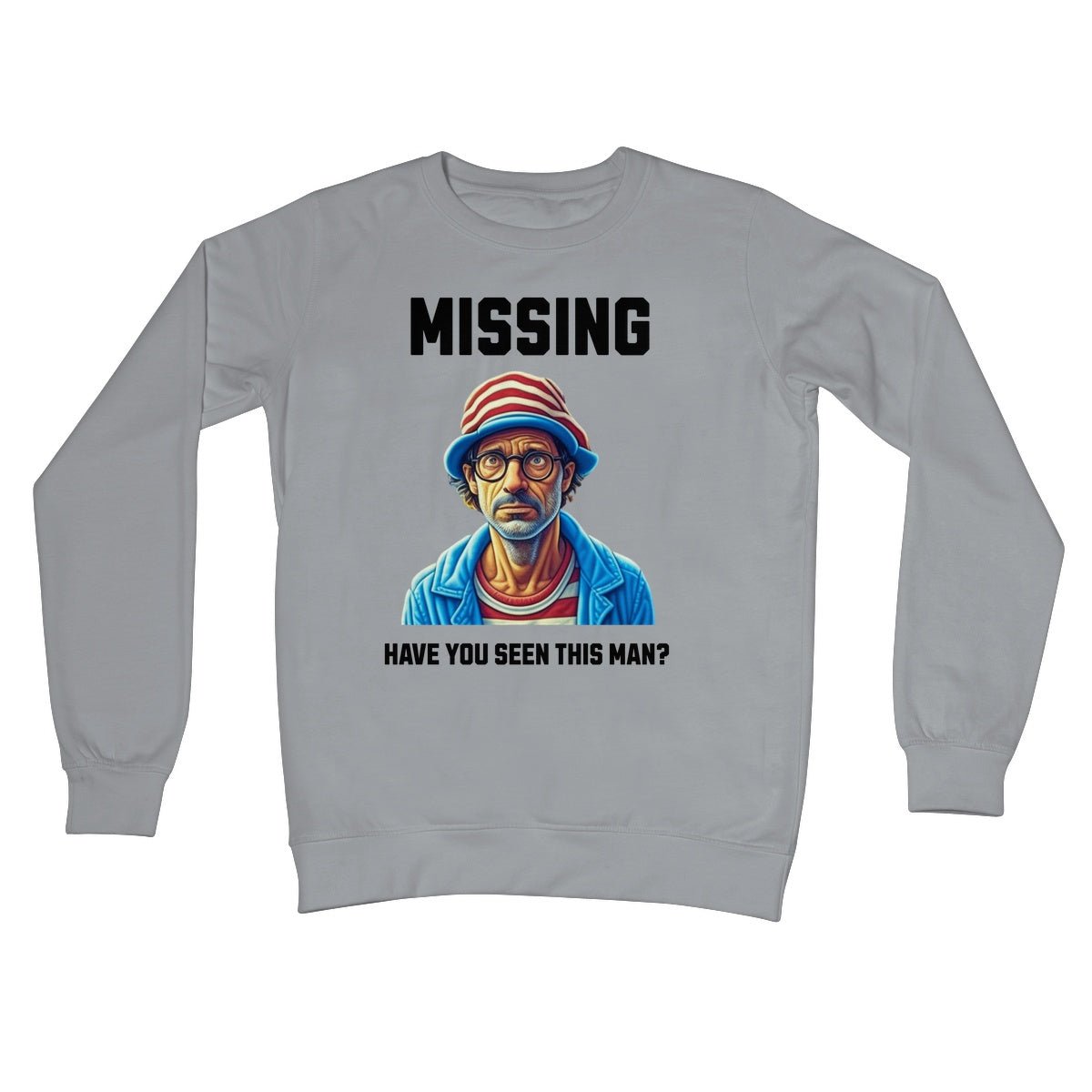 Where's Wally Jumper - Steel Grey - Funny Jumper
