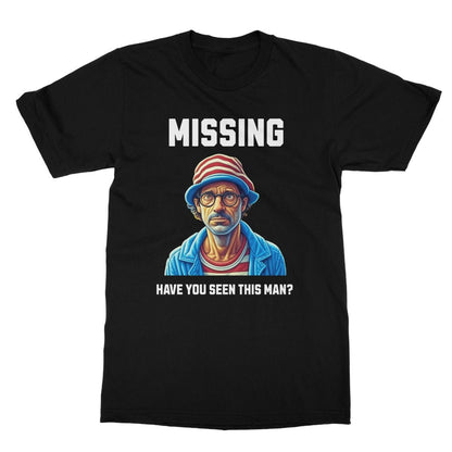 Where's Wally T-Shirt - Black - Funny T-Shirt